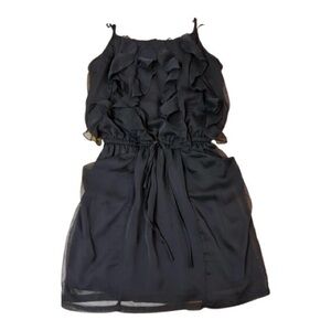 2/$20 - Ya Black Silk Blend Sleeveless Short Dress - Silky Feel with pockets - S